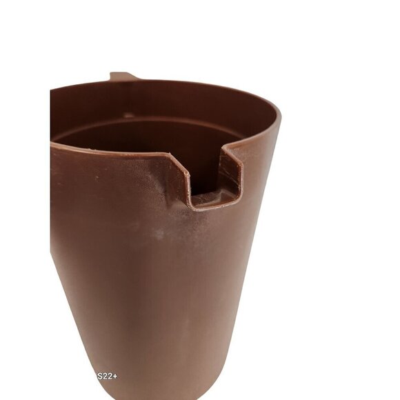 Vintage Tupperware Brown Plastic Pitcher With Handle - Made In USA NO. 1416-3 no - Picture 10 of 13